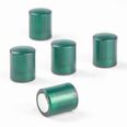 Board magnets cylindrical  holds approx. 3,9 kg, neodymium magnets with plastic cap, Ø 14 mm, transparent green