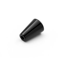 Plastic handle with internal thread M5 conical, black