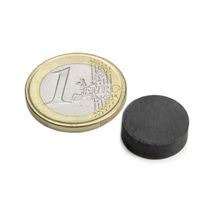 Scheibenmagnet Ø 15 mm, Höhe 5 mm, hält ca. 550 g