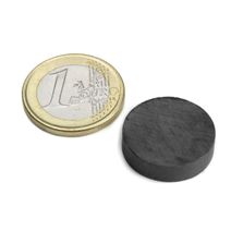 Scheibenmagnet Ø 20 mm, Höhe 5 mm, hält ca. 700 g