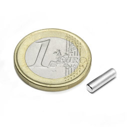 S-03-10-N, Cilindro magnético Ø 3 mm, alto 10 mm, neodimio, N45, niquelado