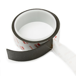 NMT-30-STIC/01m, Magnetic adhesive tape neodymium 30 mm, self-adhesive magnetic tape, extra-strong adhesive force, roll at 1 m