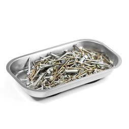 WS-MTR-03, Magnetic bowl rectangular, for nails, screws, bits, etc., 237 x 136 x 28 mm