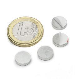 Metal disc self-adhesive