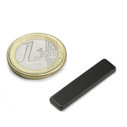 Q-30-07-2.5-HE, Parallélépipède magnétique 30 x 7 x 2,5 mm, néodyme, 38H, revêtement époxy
