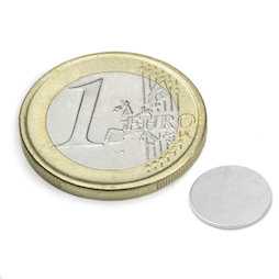S-10-0.6-N, Disc magnet Ø 10 mm, height 0,6 mm, neodymium, N35, nickel-plated