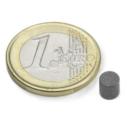 S-05-05-T, Disc magnet Ø 5 mm, height 5 mm, neodymium, N45, teflon-coated