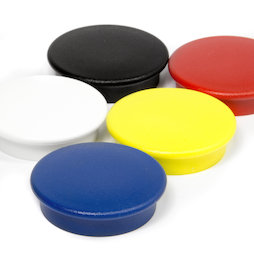 BX-RD30, Boston Xtra round, set of 5 office magnets neodymium
