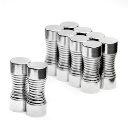 M-OF-S08, Knob magnets with metal casing, office magnets neodymium, with grooved handle
