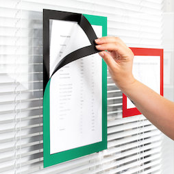 QMS-A4-STIC, Magnetic frame self-adhesive A4, to display notes, A4 format