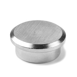 PBM-22, Steel 22, office magnet neodymium made of steel, Ø 22 mm