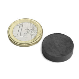 FE-S-20-05, Disc magnet Ø 20 mm, height 5 mm, ferrite, Y35, no coating